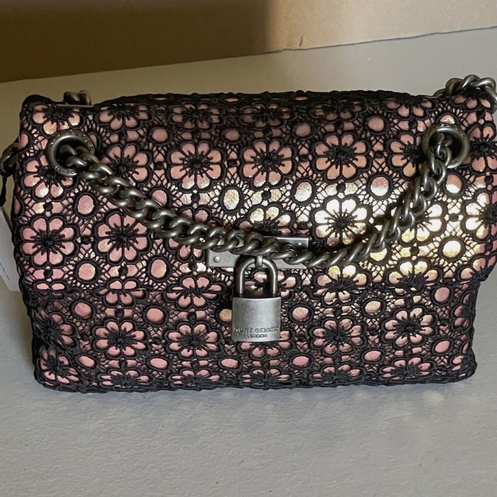 NWT Gorgeous Kurt Geiger London Lace Mini Brixton Bag - Picture 9 of 16